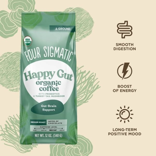 Four Sigmatic Organic Happy Gut Ground Coffee Bag - Image 2