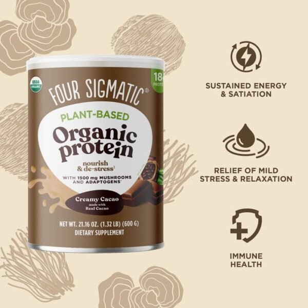 Four Sigmatic Organic Creamy Cacao Plant-based Protein - Image 2