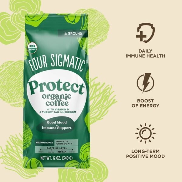 Four Sigmatic Organic Protect Ground Coffee Bag - Image 2