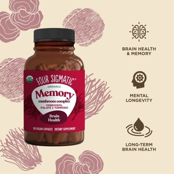 Four Sigmatic Organic Memory Mushroom Complex Capsules - Image 2